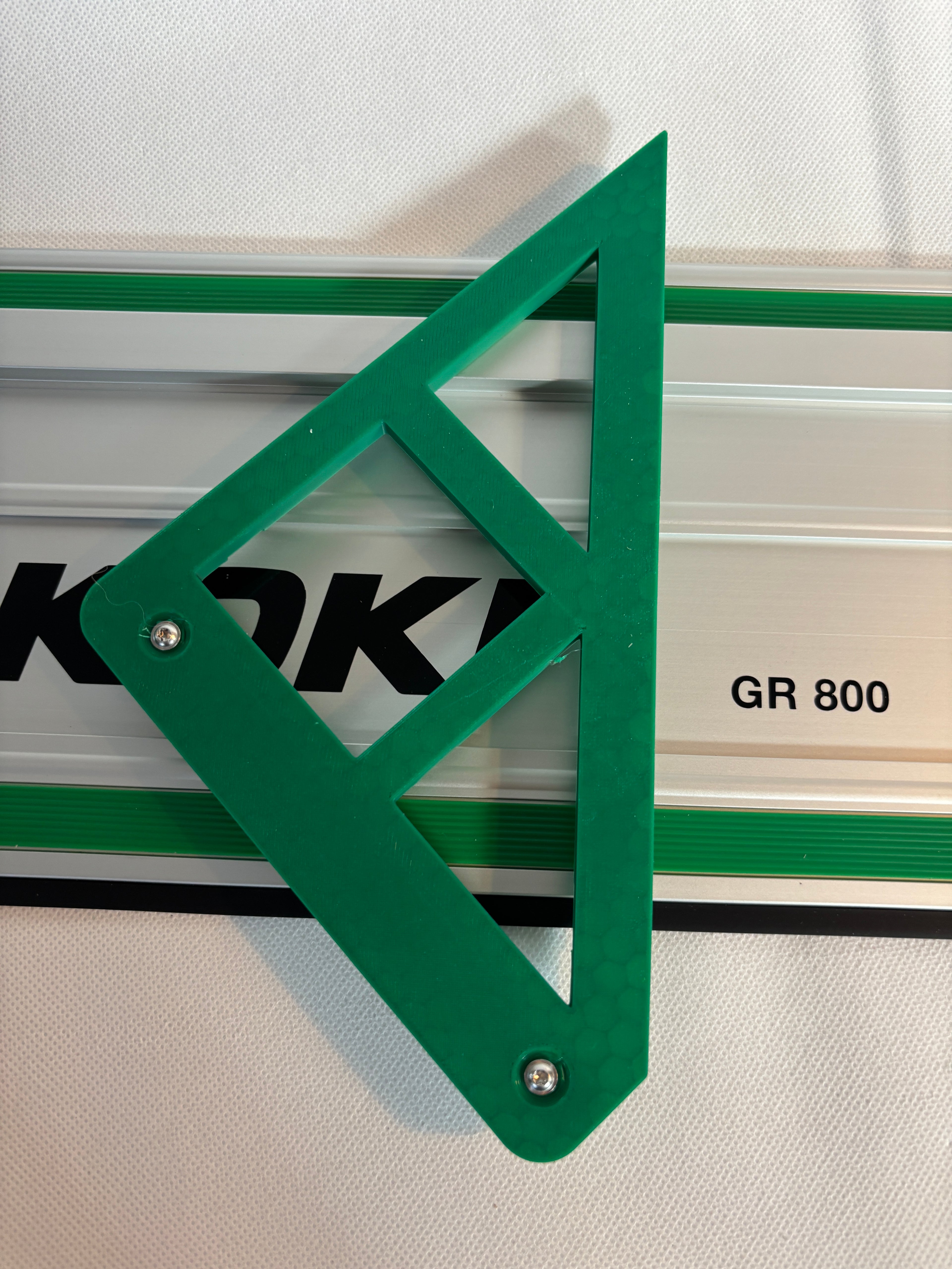 TOOLAX Large Guide Rail Square with 45 & 90 Degree Stops to fit Hikoki Rail