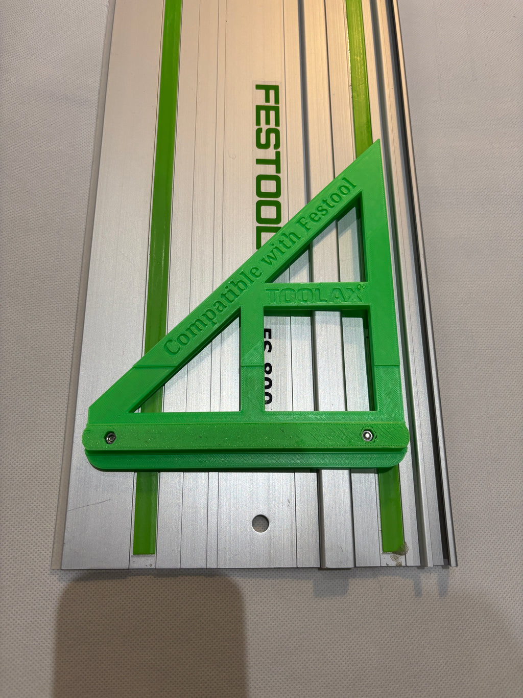 TOOLAX Large Guide Rail Square with 45 & 90 Degree Stops to fit Festool Rail