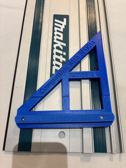TOOLAX Large Guide Rail Square with 45 & 90 Degree Stops to fit Makita Rail