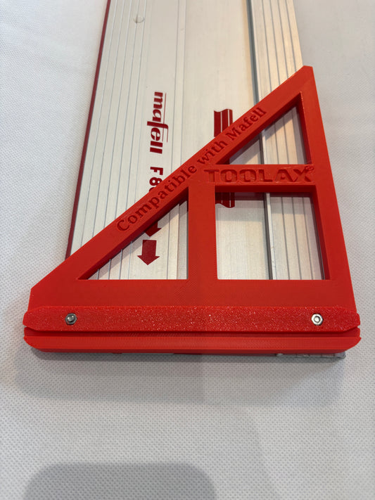 TOOLAX Large Guide Rail Square with 45 & 90 Degree Stops to fit Mafell Rail