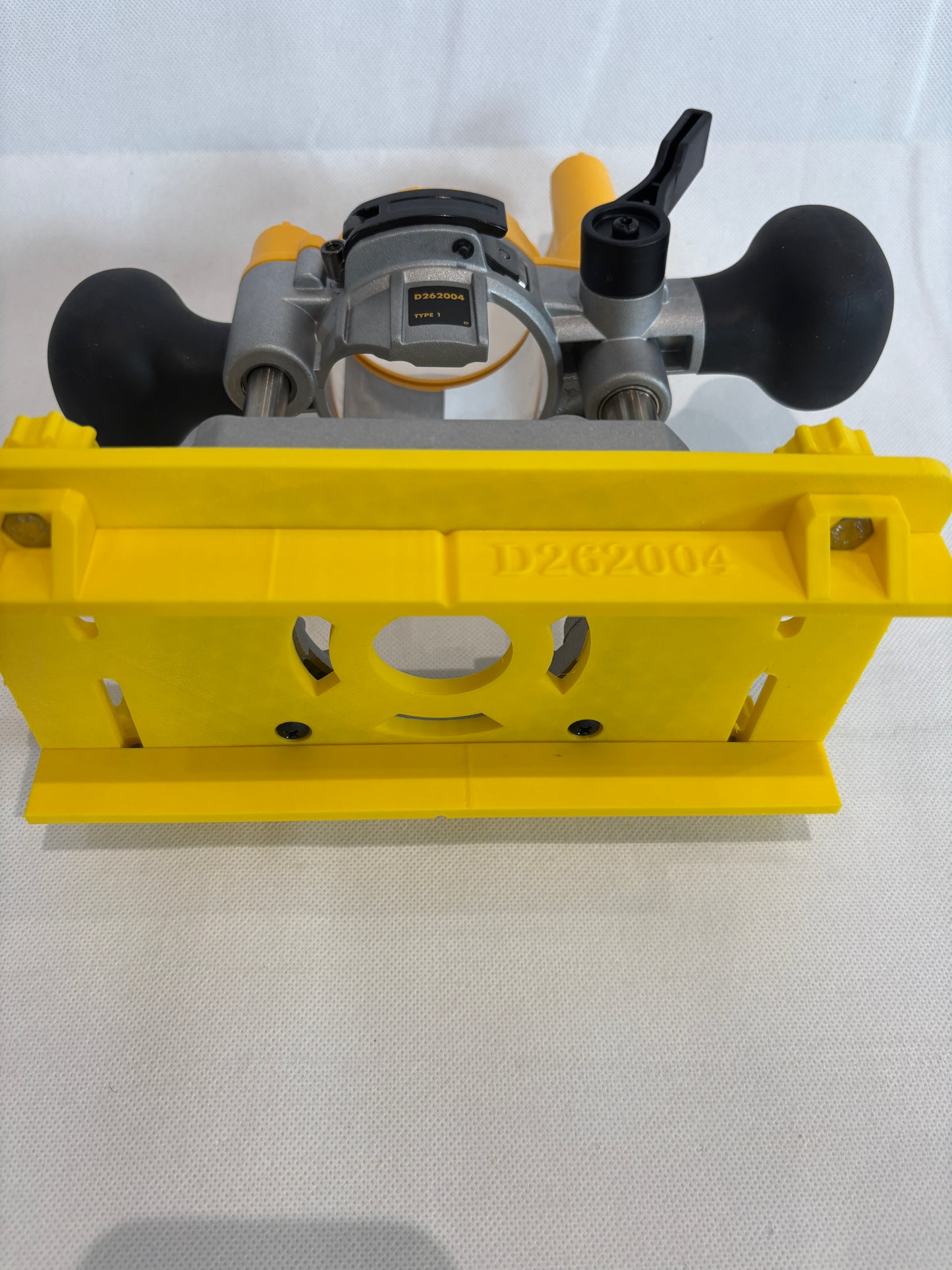 TOOLAX Adaptor for Dewalt D2604 D26203 DCW604 Router Plunge Base Adaptor 262004 to Jig for making mortises / slot mortises / grooves