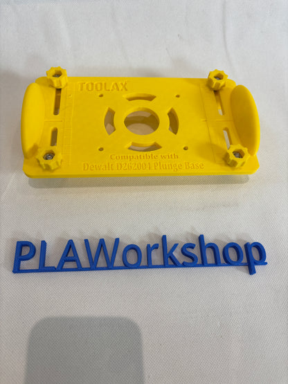 TOOLAX Adaptor for Dewalt D2604 D26203 DCW604 Router Plunge Base Adaptor 262004 to Jig for making mortises / slot mortises / grooves