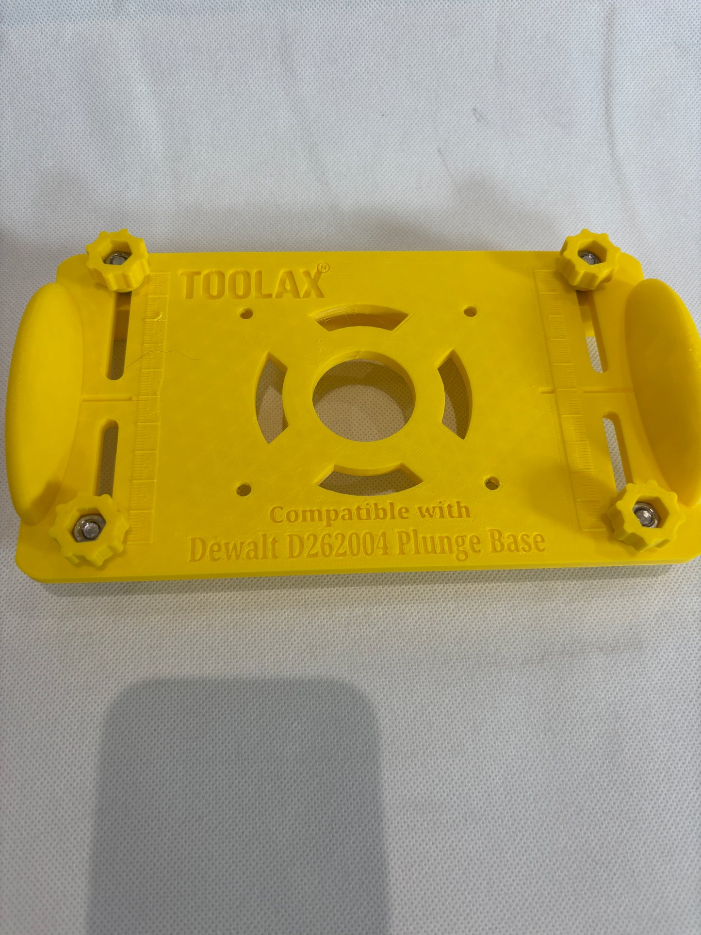 TOOLAX Adaptor for Dewalt D2604 D26203 DCW604 Router Plunge Base Adaptor 262004 to Jig for making mortises / slot mortises / grooves