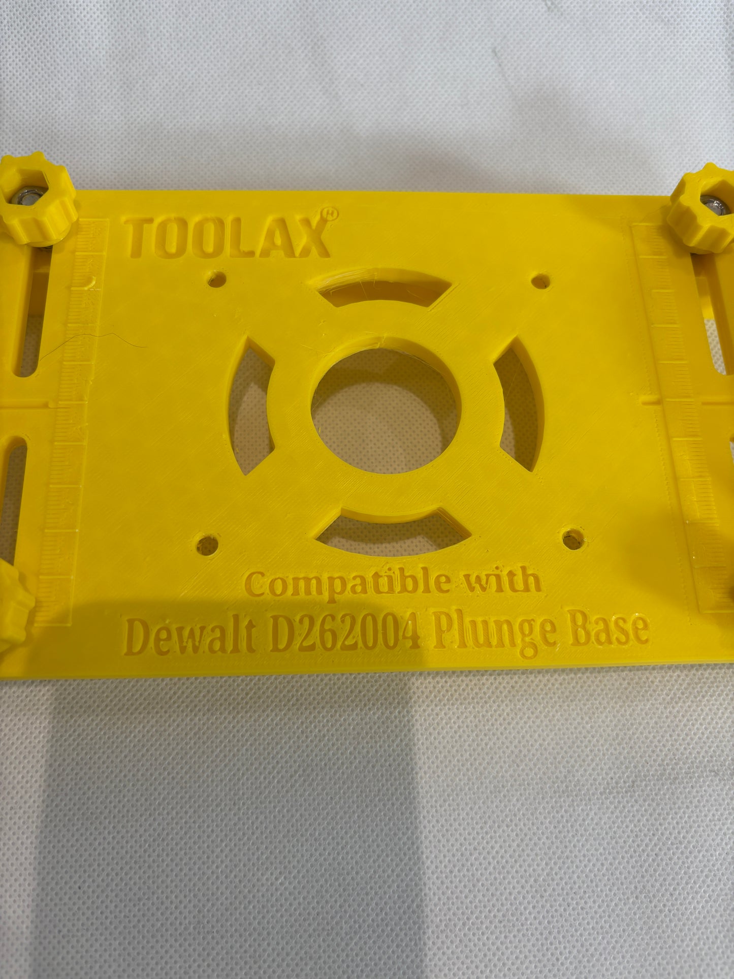 TOOLAX Adaptor for Dewalt D2604 D26203 DCW604 Router Plunge Base Adaptor 262004 to Jig for making mortises / slot mortises / grooves