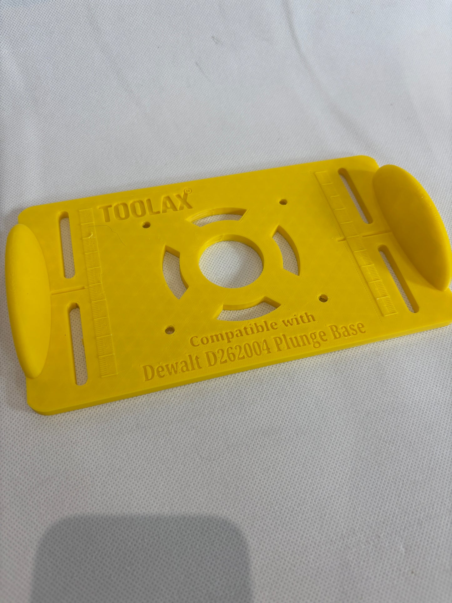 TOOLAX Adaptor for Dewalt D2604 D26203 DCW604 Router Plunge Base Adaptor 262004 to Jig for making mortises / slot mortises / grooves