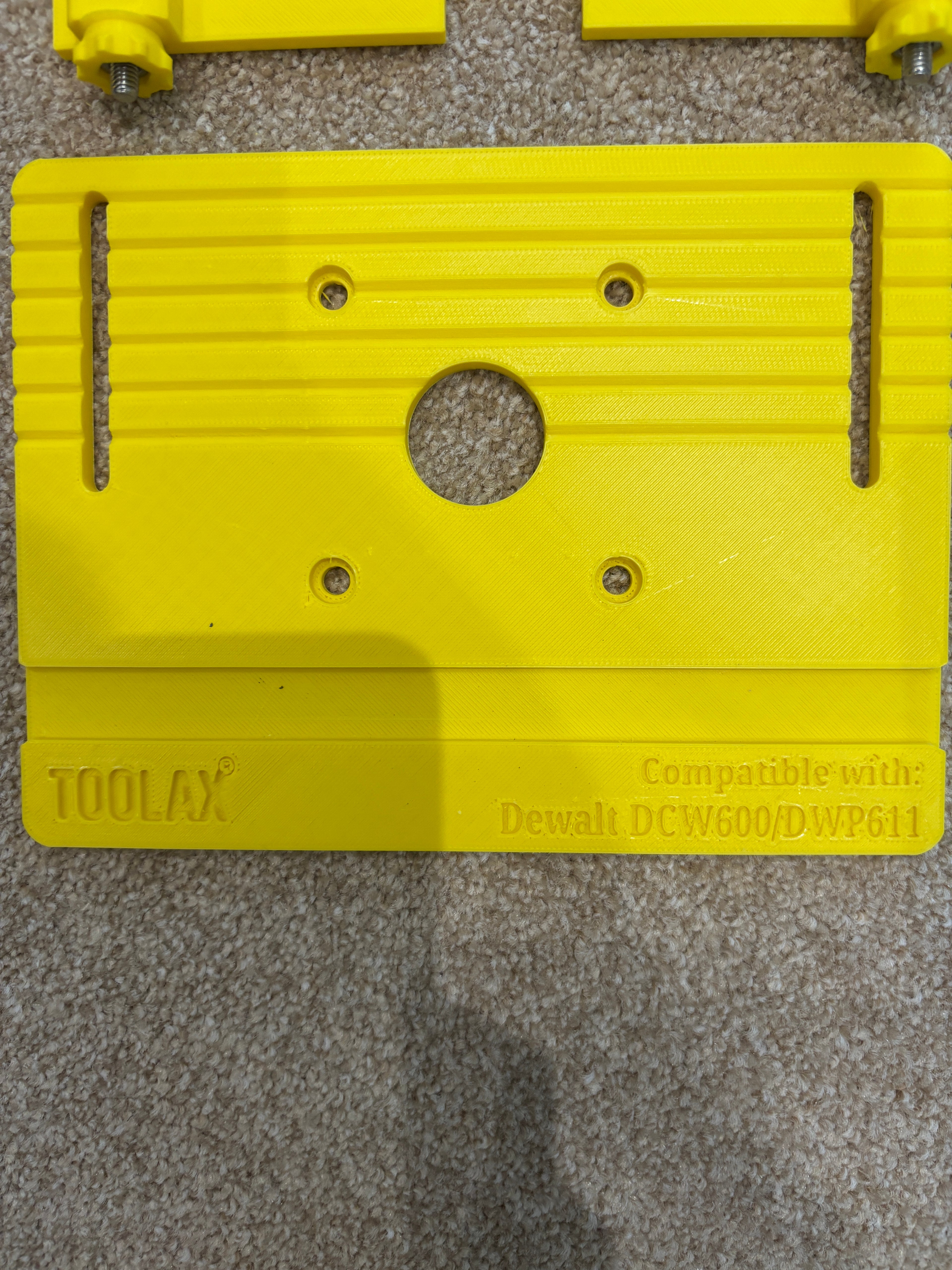TOOLAX Mini Bench Top Router Table with Angle/Fence Guide for Dewalt DCW604 D26203 D26204 via D262004 Plunge Base