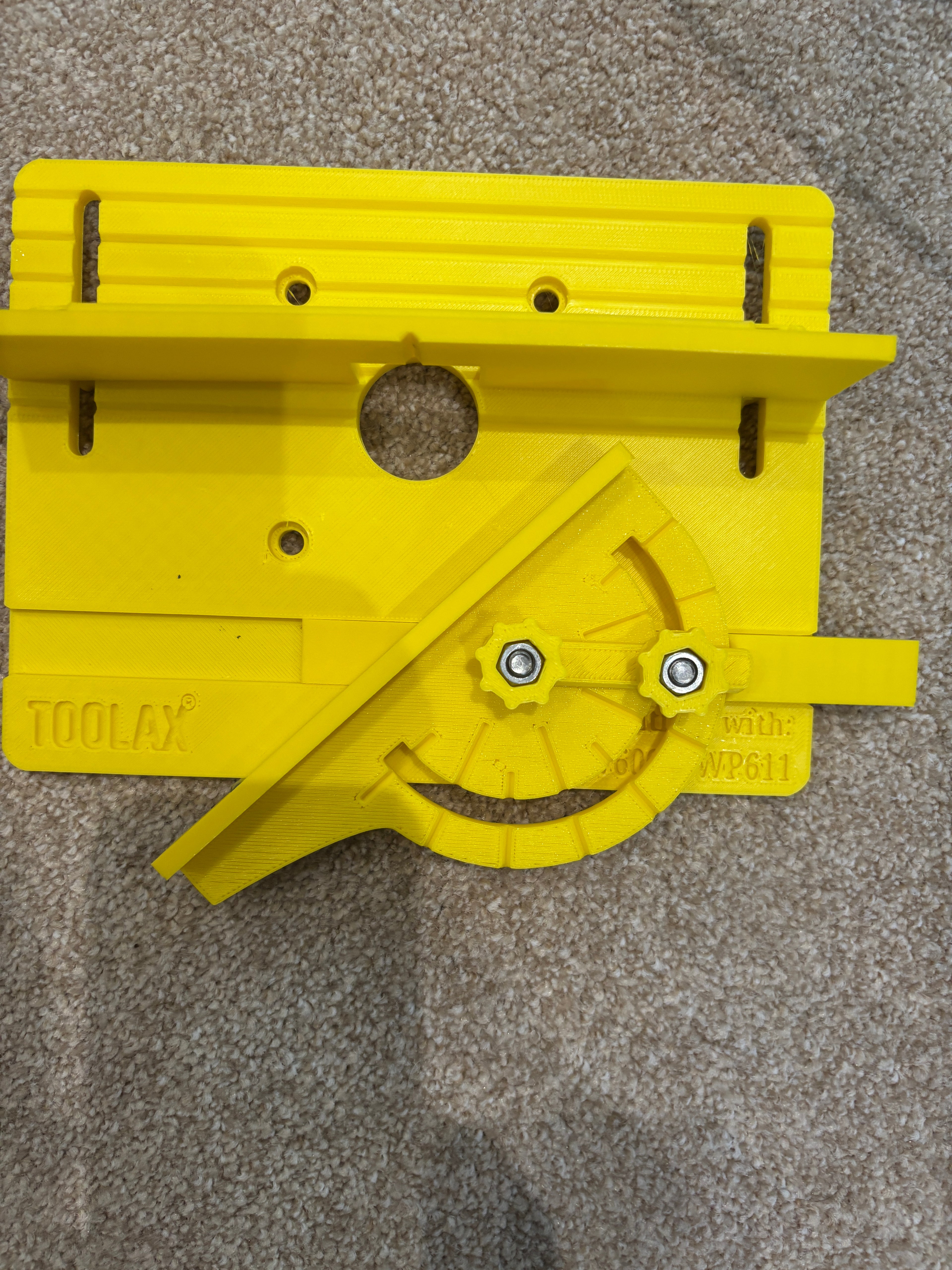 TOOLAX Mini Bench Top Router Table with Angle/Fence Guide for Dewalt DCW604 D26203 D26204 via D262004 Plunge Base