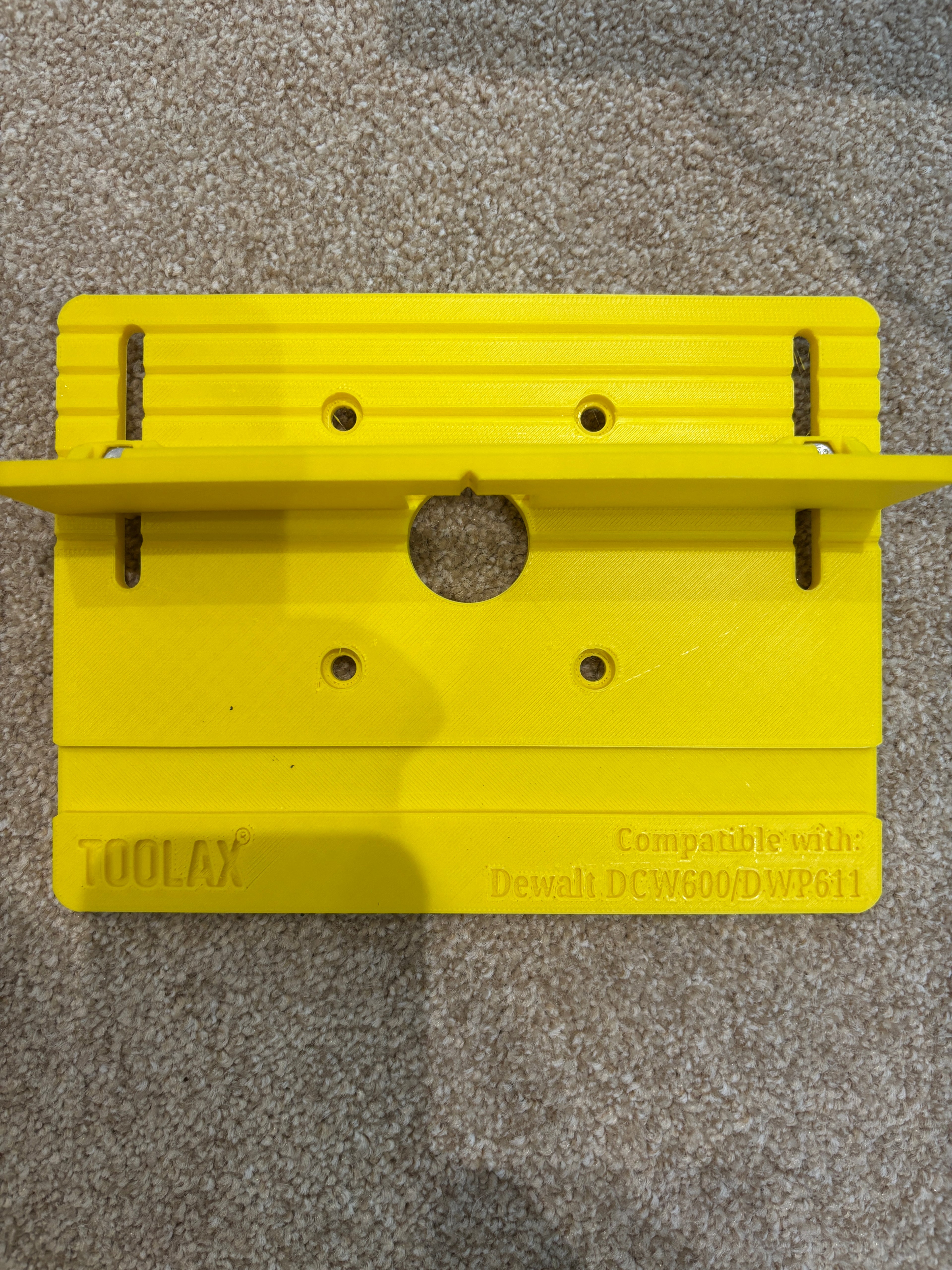 TOOLAX Mini Bench Top Router Table with Angle/Fence Guide for Dewalt DCW604 D26203 D26204 via D262004 Plunge Base