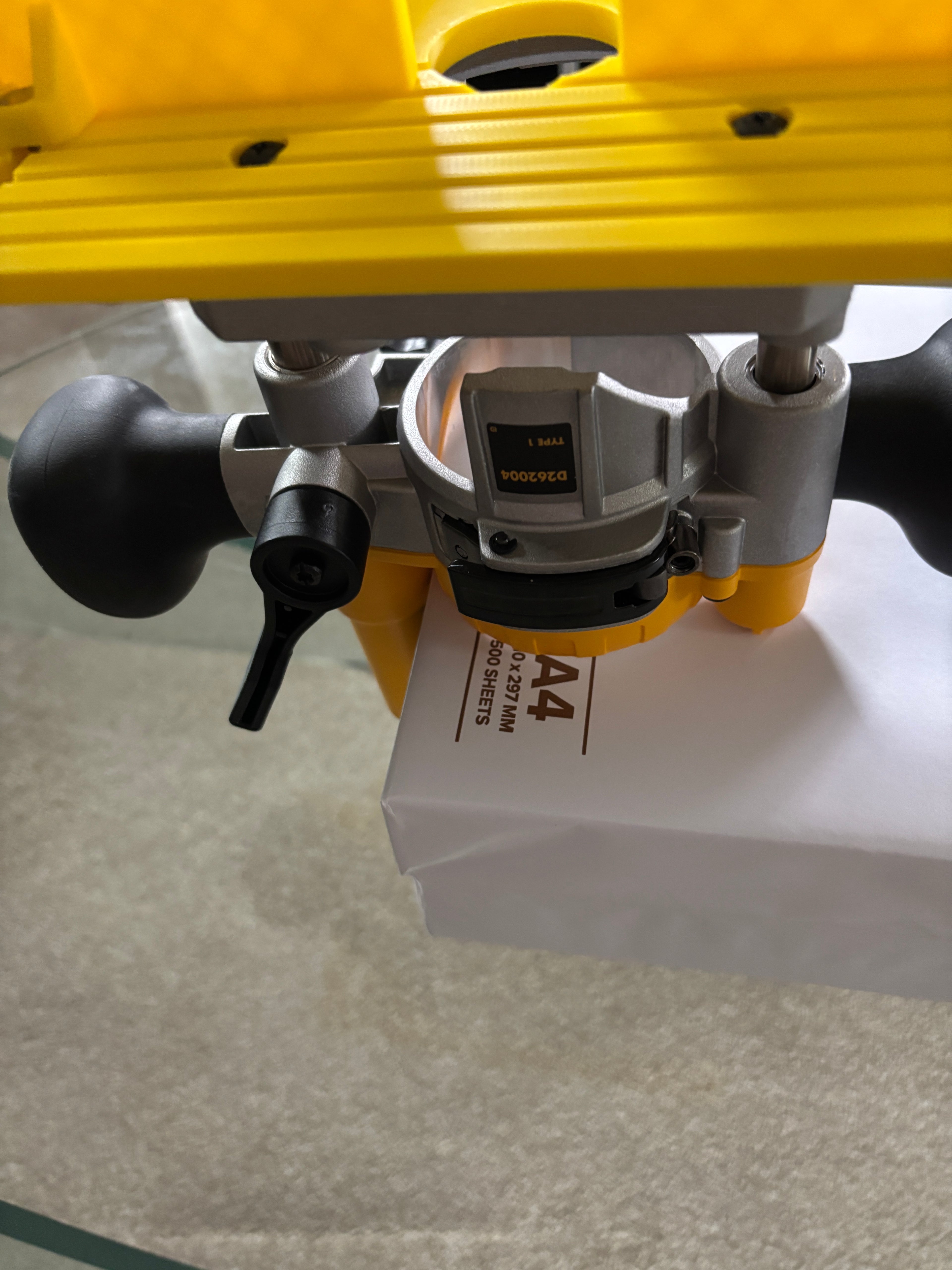 TOOLAX Mini Bench Top Router Table with Angle/Fence Guide for Dewalt DCW604 D26203 D26204 via D262004 Plunge Base