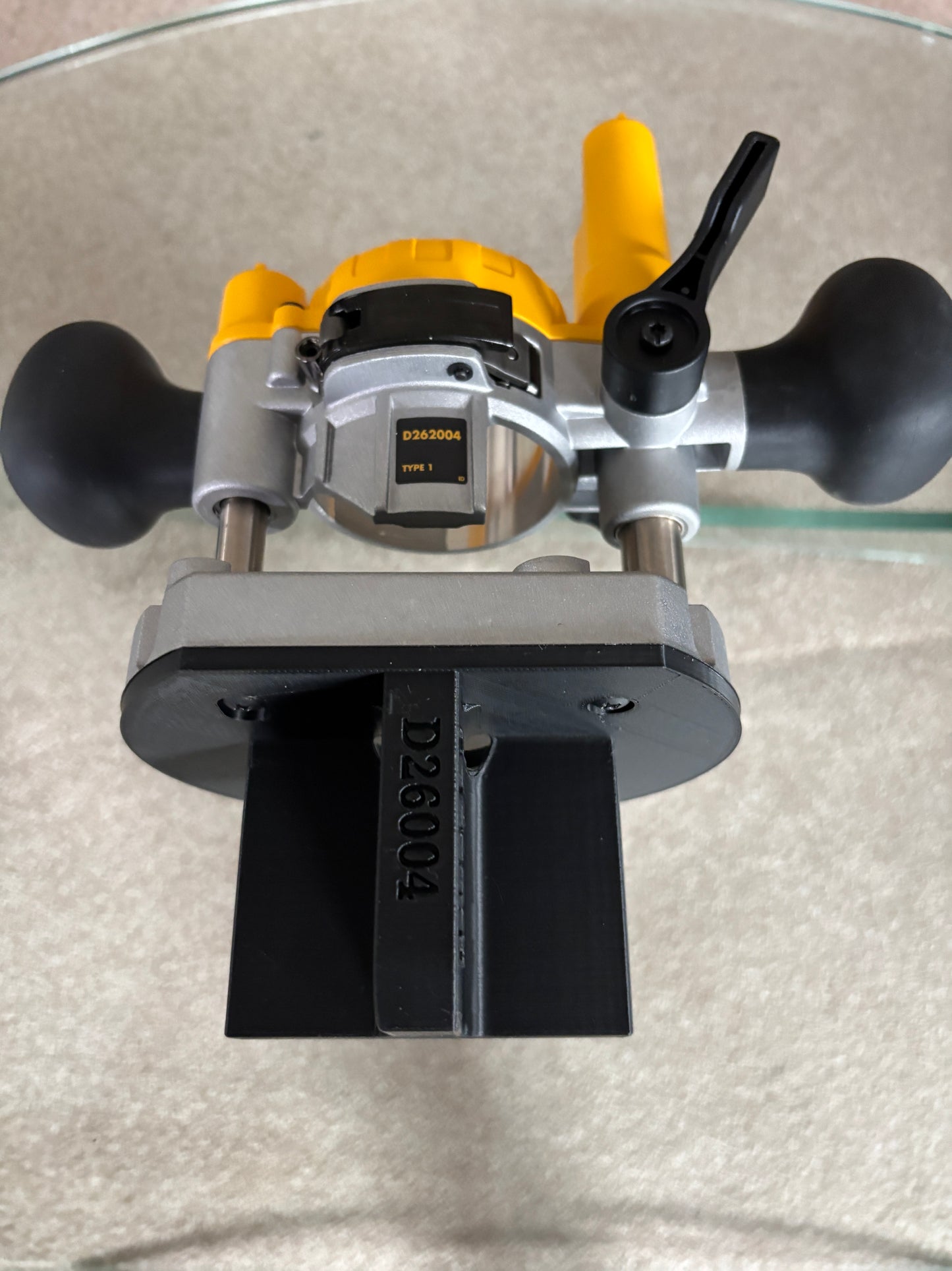 TOOLAX Edge banding attachment for Dewalt routers DCW604 D26203 D26204 via D262004 Plunge Base attachment