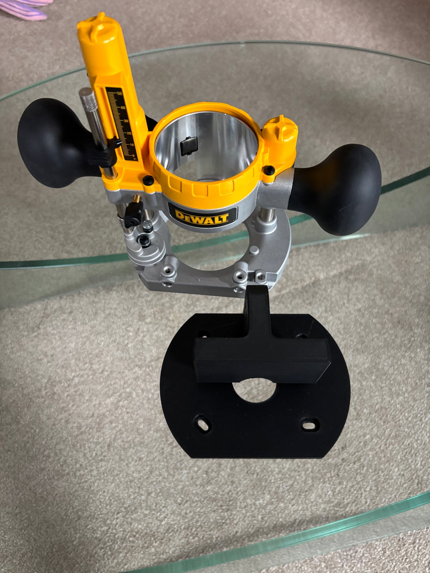 TOOLAX Edge banding attachment for Dewalt routers DCW604 D26203 D26204 via D262004 Plunge Base attachment