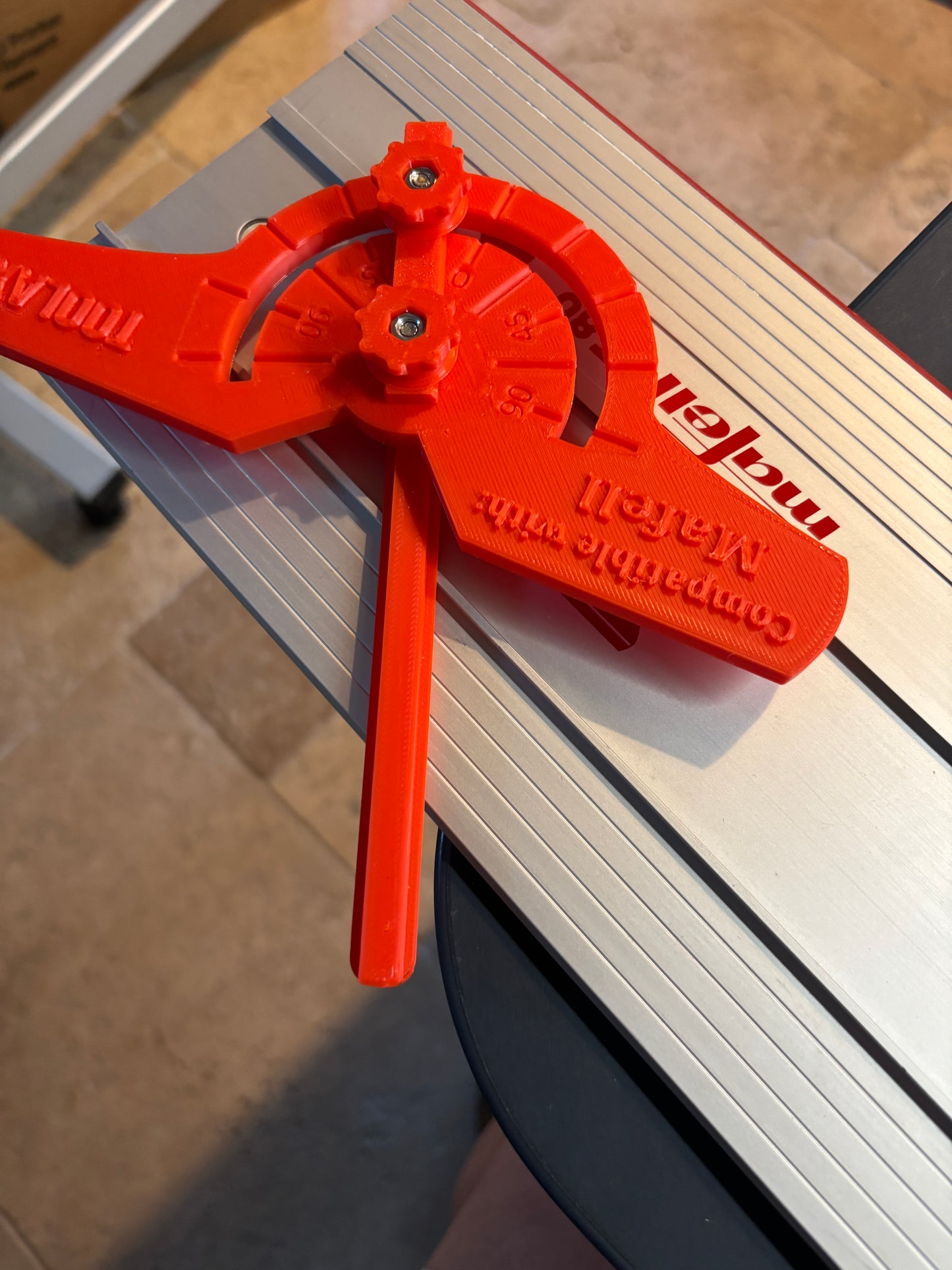 TOOLAX Fully Variable Adjustable Angle Guide Rail Fence Attachment for Mafell Guide Rails