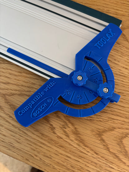 TOOLAX Fully Variable Adjustable Angle Guide Rail Fence Attachment for Bosch Guide Rails