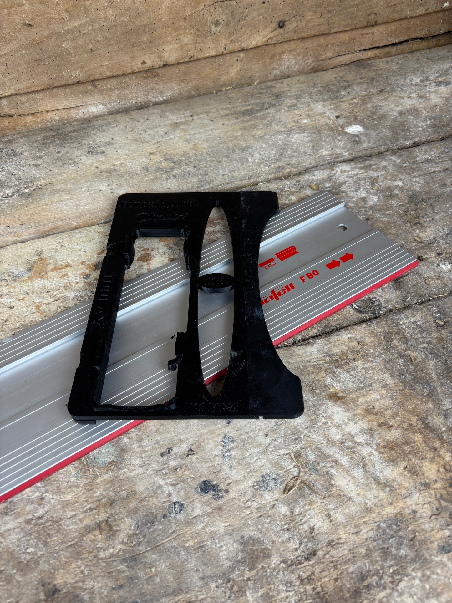 TOOLAX adaptor for Milwaukee M18 CCS55 Adaptor base / Skid plate for Circular Saw to fit Mafell Guide rail