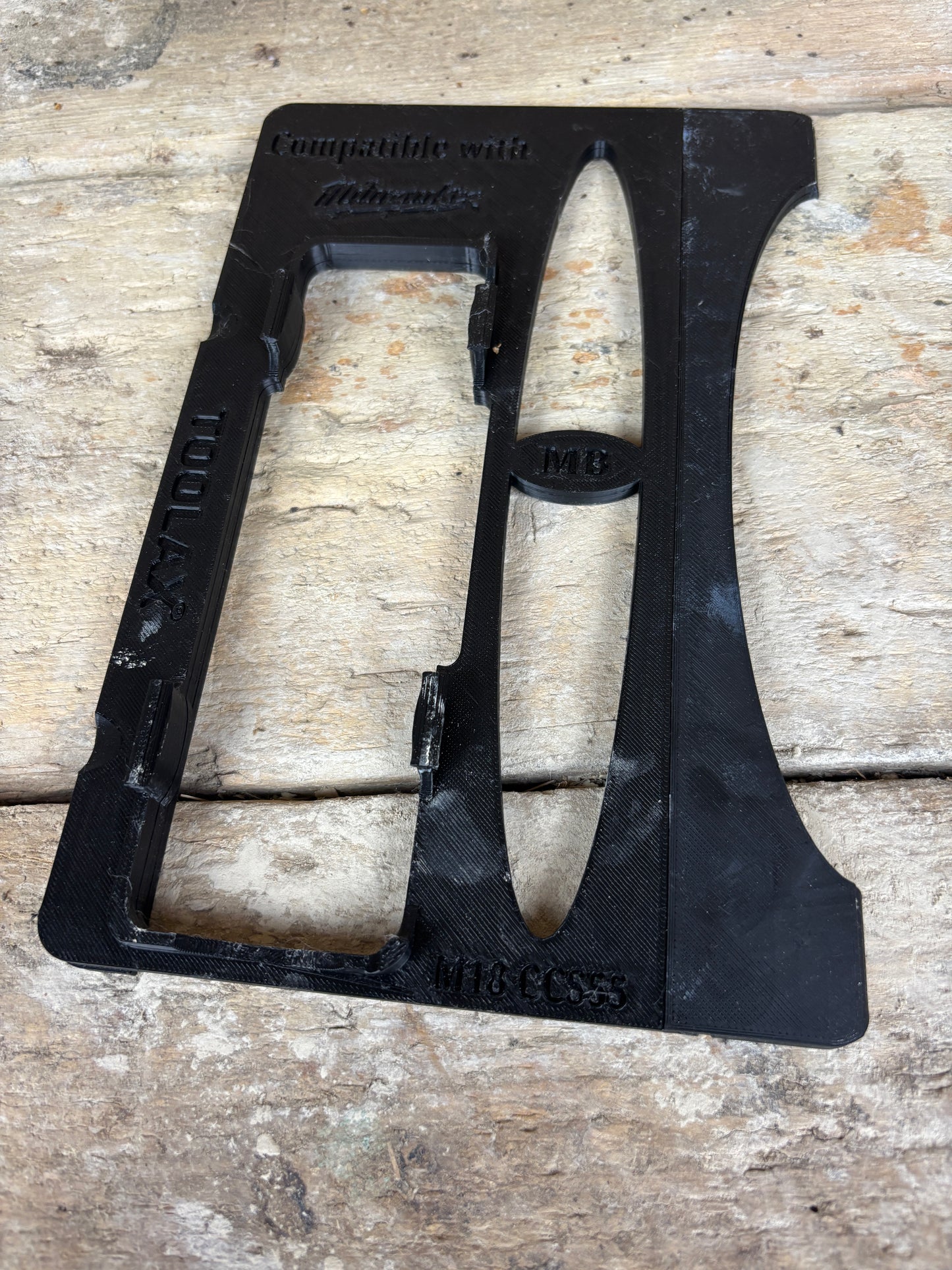 TOOLAX adaptor for Milwaukee M18 CCS55 Adaptor base / Skid plate for Circular Saw to fit Mafell Guide rail