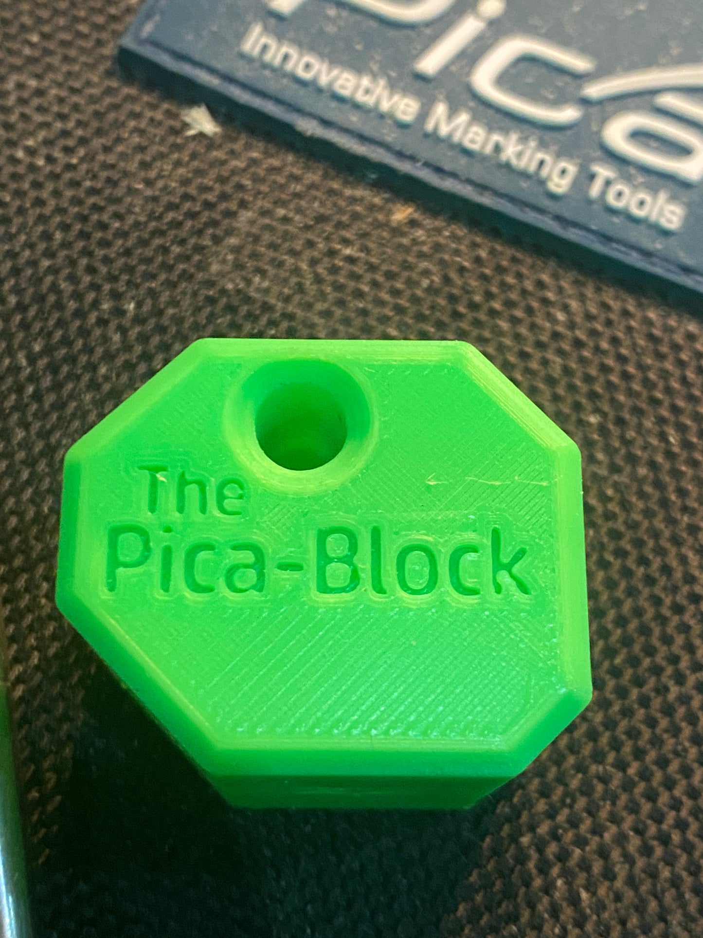 Scribing block tool with 6mm hole for Pica pencils The Pica Block