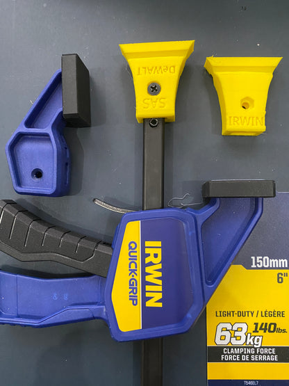 TOOLAX Adaptor Set (2-Pack) – Fits Dewalt Guide Rail - Irwin Quick-Grip Clamps