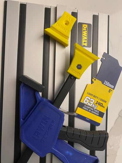 TOOLAX Adaptor Set (2-Pack) – Fits Dewalt Guide Rail - Irwin Quick-Grip Clamps