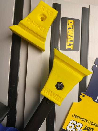 TOOLAX Adaptor Set (2-Pack) – Fits Dewalt Guide Rail - Irwin Quick-Grip Clamps