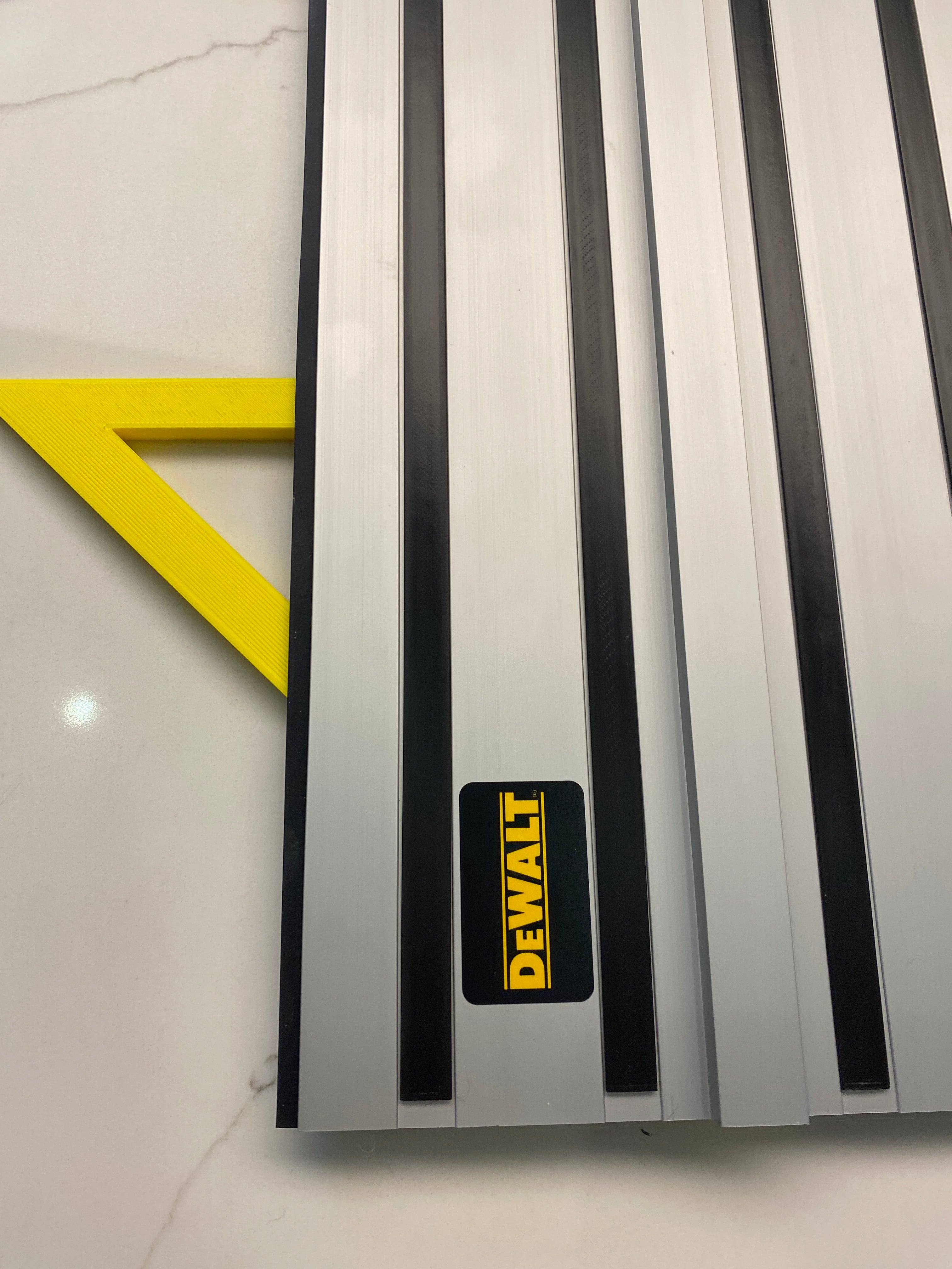 TOOLAX Large 45 & 90 Degree Fixed Set Angle Bevel Guide Rail Stop- Fence to fit Dewalt Guide Rail