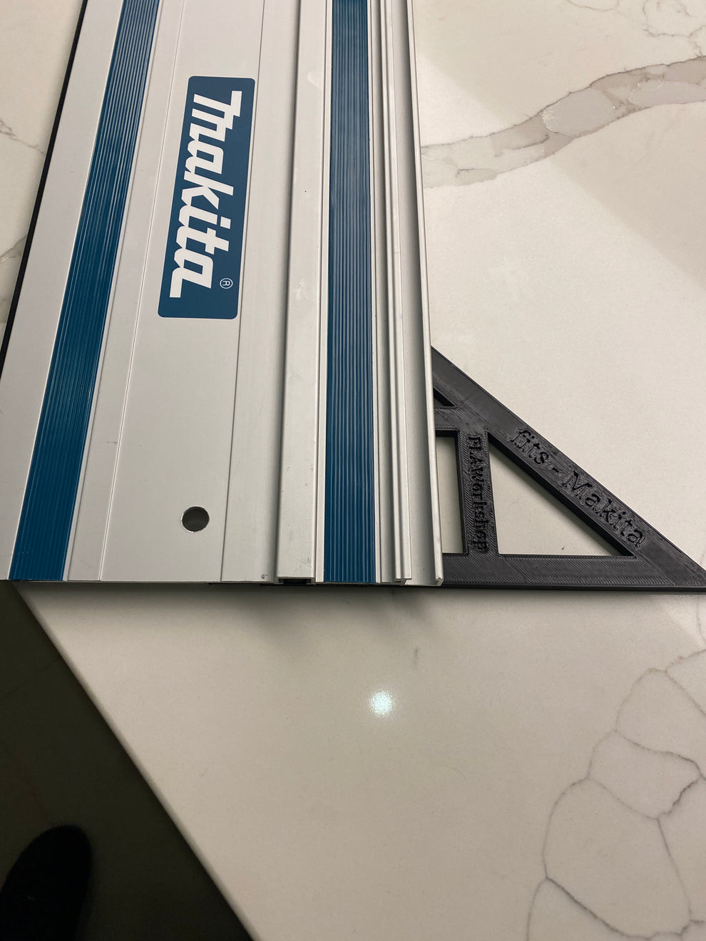 TOOLAX Large Guide Rail Square with 45 & 90 Degree Stops to fit Makita ...