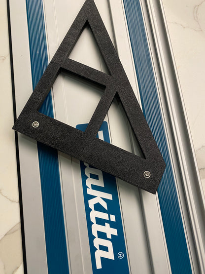 TOOLAX Large Guide Rail Square with 45 & 90 Degree Stops to fit Makita Rail