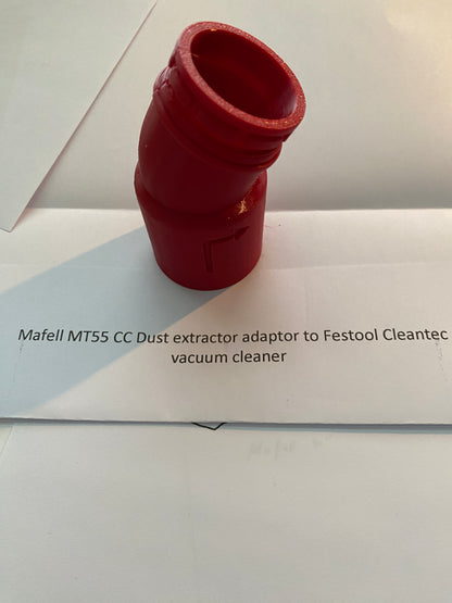 Mafell MT55CC Dust Extractor Hose Adaptor to Festool Cleantec Vacuum Cleaner
