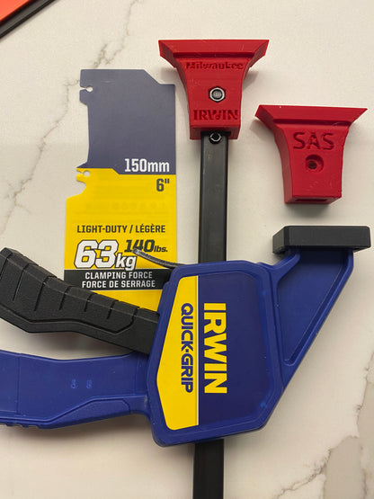 TOOLAX 2-Pack Adaptor for Milwaukee Guide Rail Clamps – Fits Irwin Quick-Grip and Similar Clamps