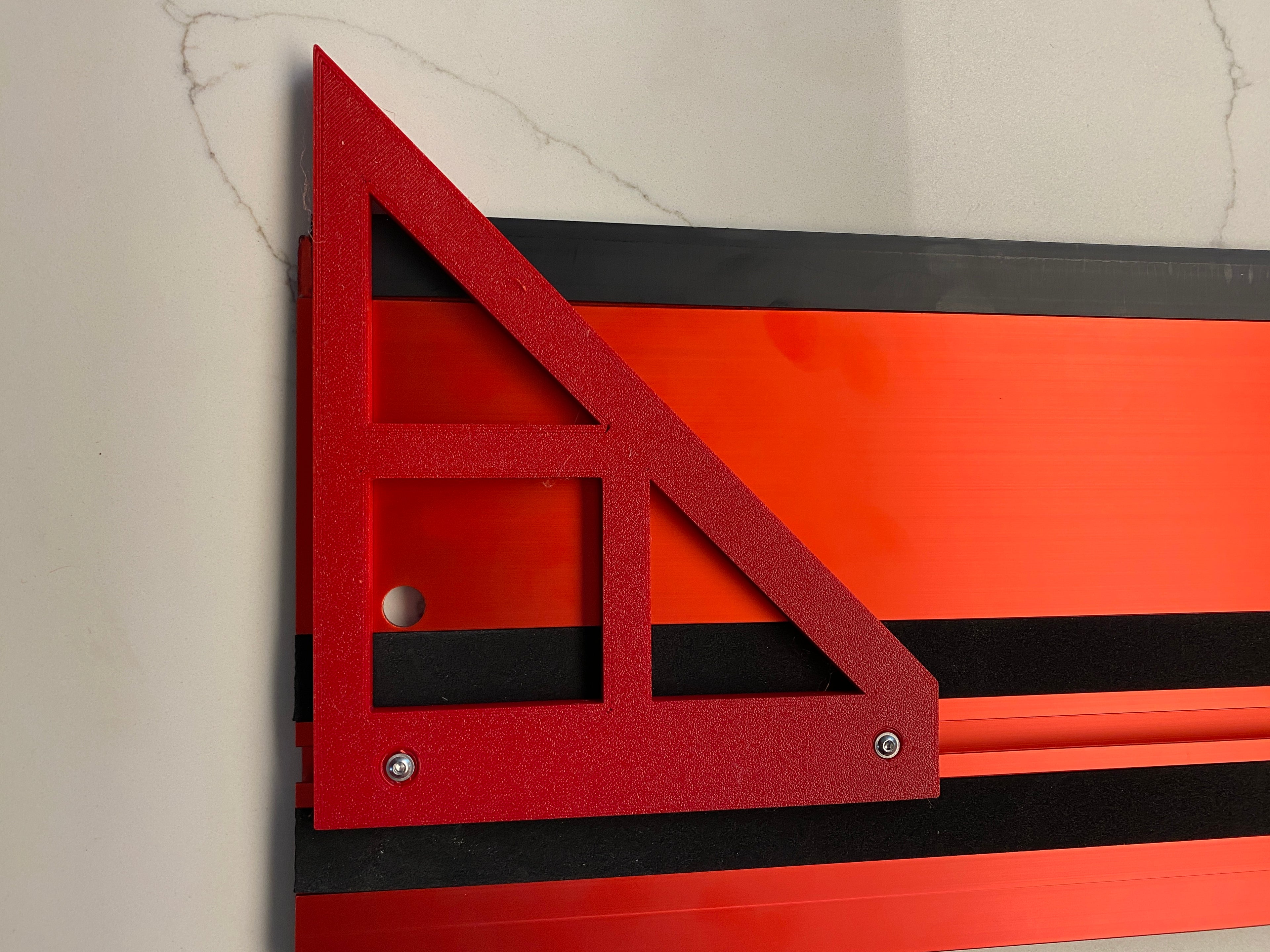 TOOLAX Large Guide Rail Square with 45 & 90 Degree Stops to fit Milwaukee Rail