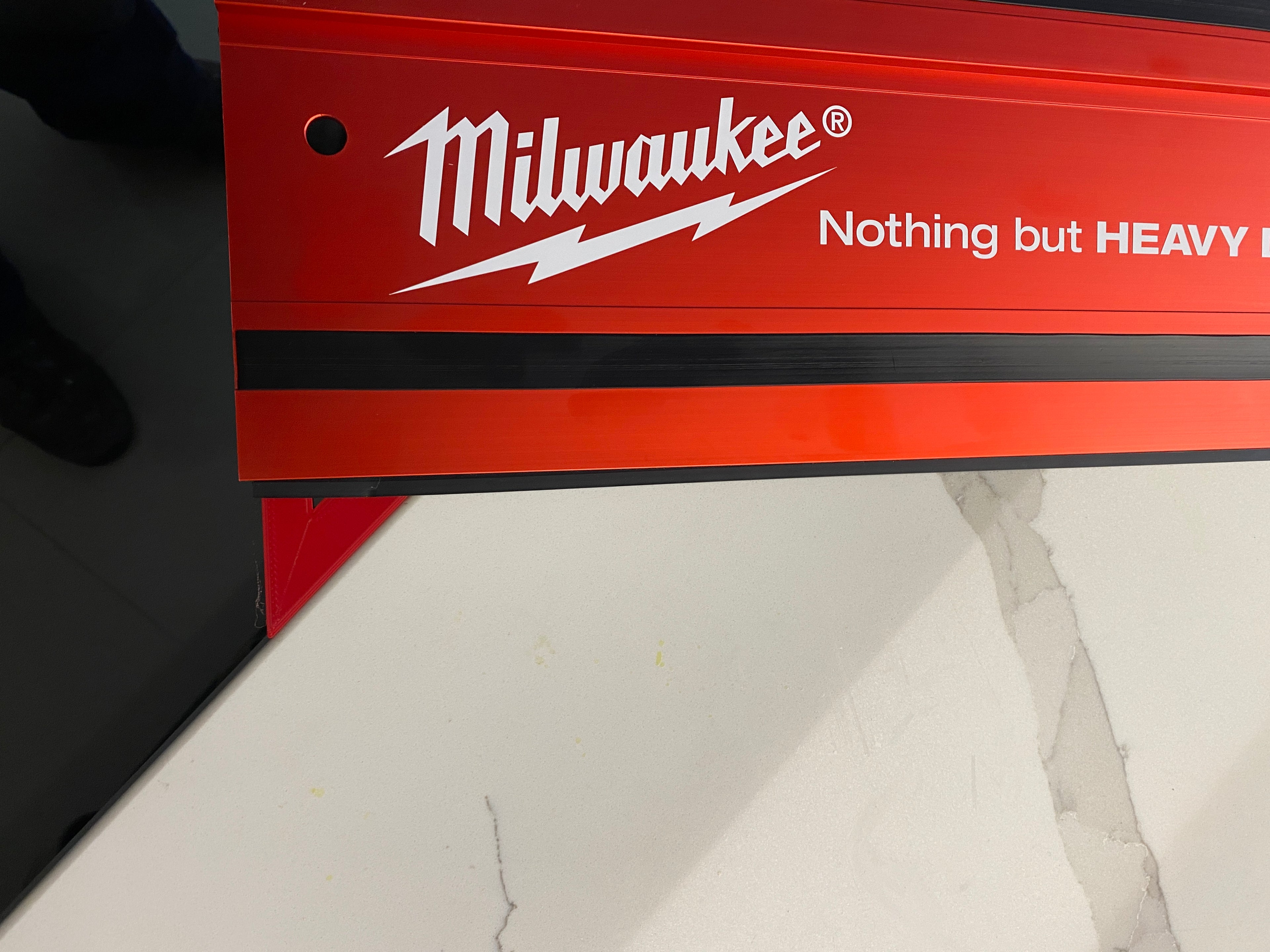 TOOLAX Large Guide Rail Square with 45 & 90 Degree Stops to fit Milwaukee Rail