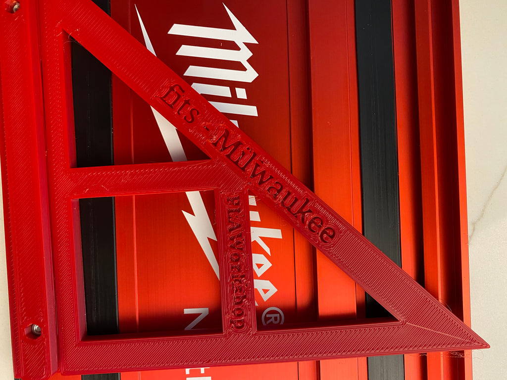 TOOLAX Large Guide Rail Square with 45 & 90 Degree Stops to fit Milwaukee Rail