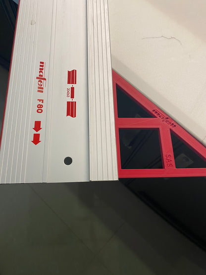 TOOLAX Large Guide Rail Square with 45 & 90 Degree Stops to fit Mafell Rail