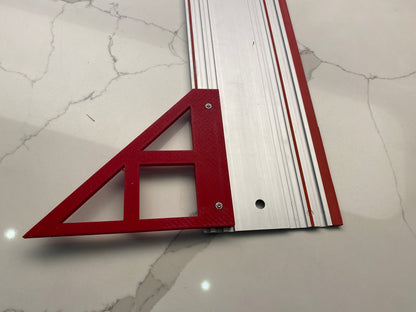 TOOLAX Large Guide Rail Square with 45 & 90 Degree Stops to fit Mafell Rail