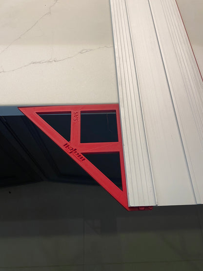 TOOLAX Large Guide Rail Square with 45 & 90 Degree Stops to fit Mafell Rail