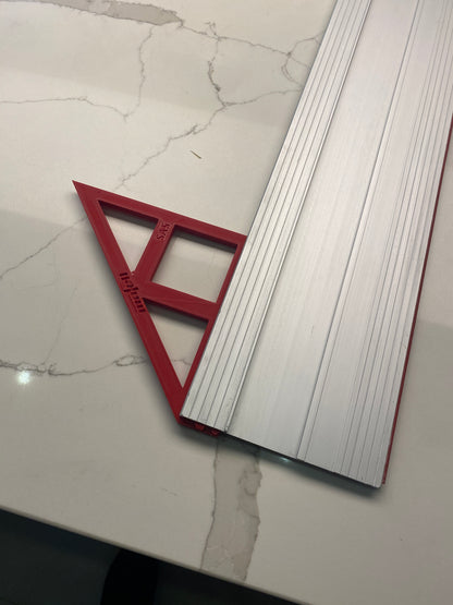 TOOLAX Large Guide Rail Square with 45 & 90 Degree Stops to fit Mafell Rail