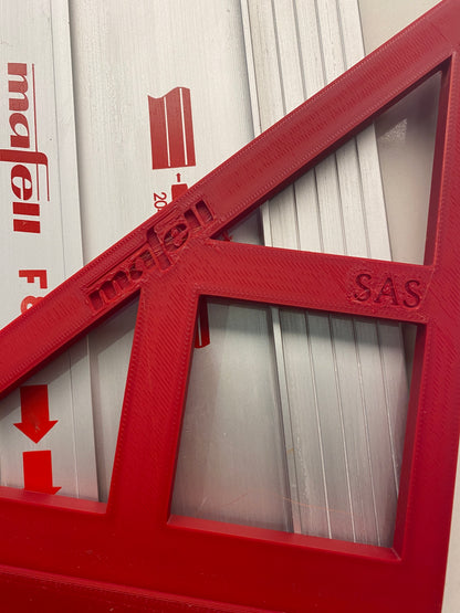 TOOLAX Large Guide Rail Square with 45 & 90 Degree Stops to fit Mafell Rail