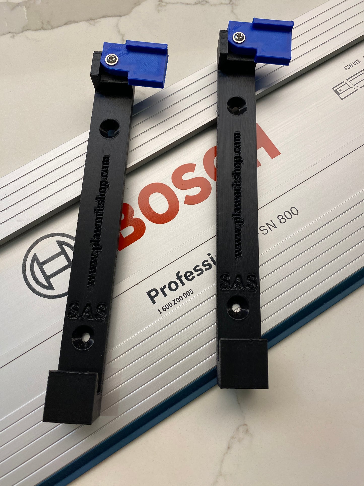 Bosch Guide Rail Track Rack / Track Saw Wall Mounting Brackets. 1 PAIR