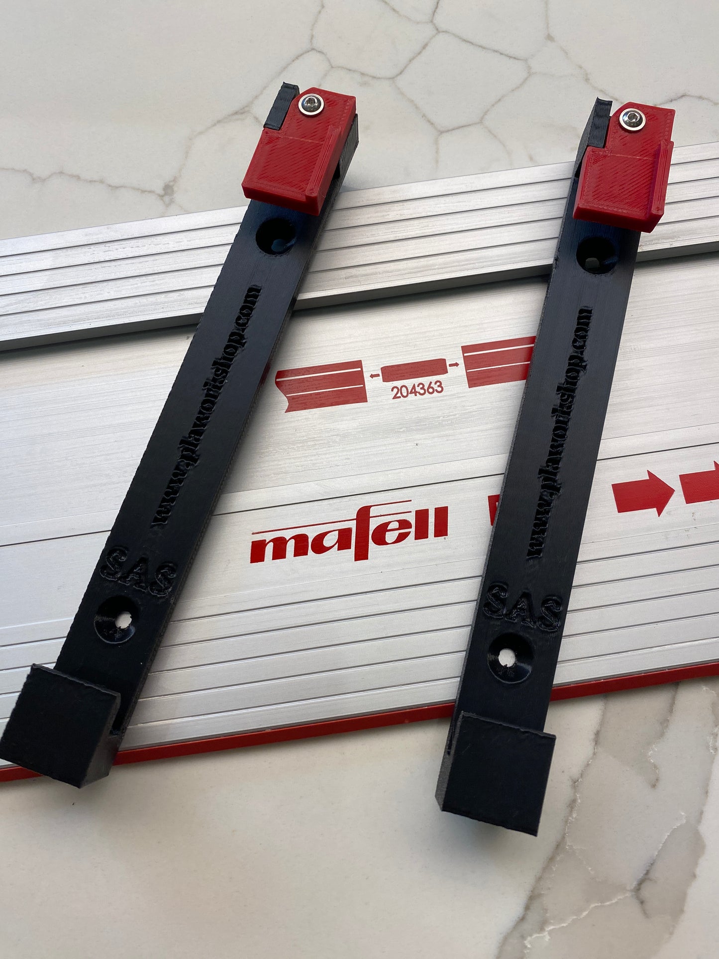 Mafell / Flex Guide Rail Track Rack / Track Saw Wall Mounting Brackets. 1 PAIR