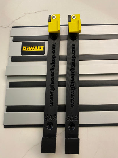 Dewalt Guide Rail Track Rack / Track Saw Wall Mounting Brackets. 5 individual ones