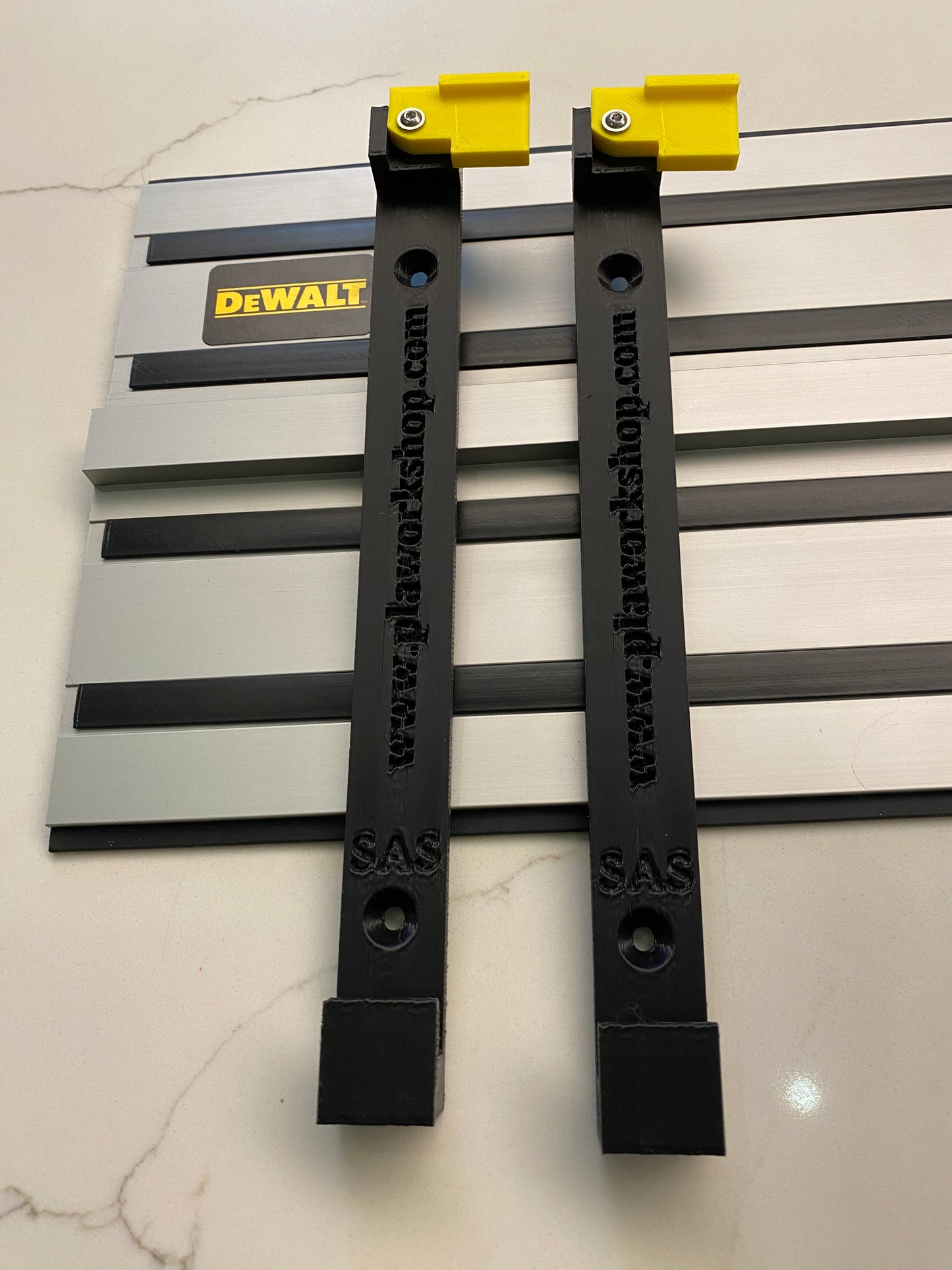 Dewalt Guide Rail Track Rack / Track Saw Wall Mounting Brackets. 1 PAIR