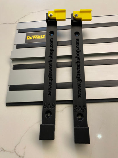 Dewalt Guide Rail Track Rack / Track Saw Wall Mounting Brackets. 5 individual ones
