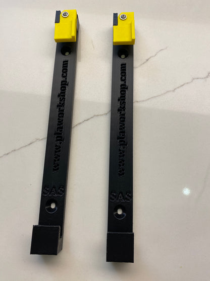 Dewalt Guide Rail Track Rack / Track Saw Wall Mounting Brackets. 5 individual ones