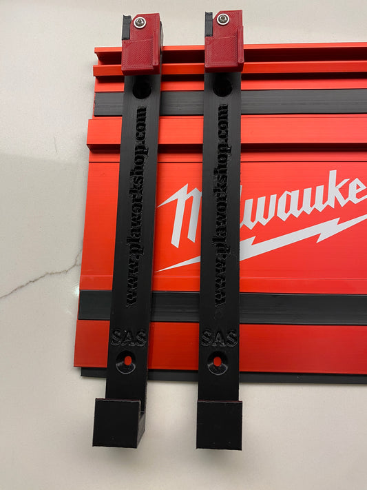 Milwaukee Guide Rail Track Rack / Track Saw Wall Mounting Brackets. 1 PAIR