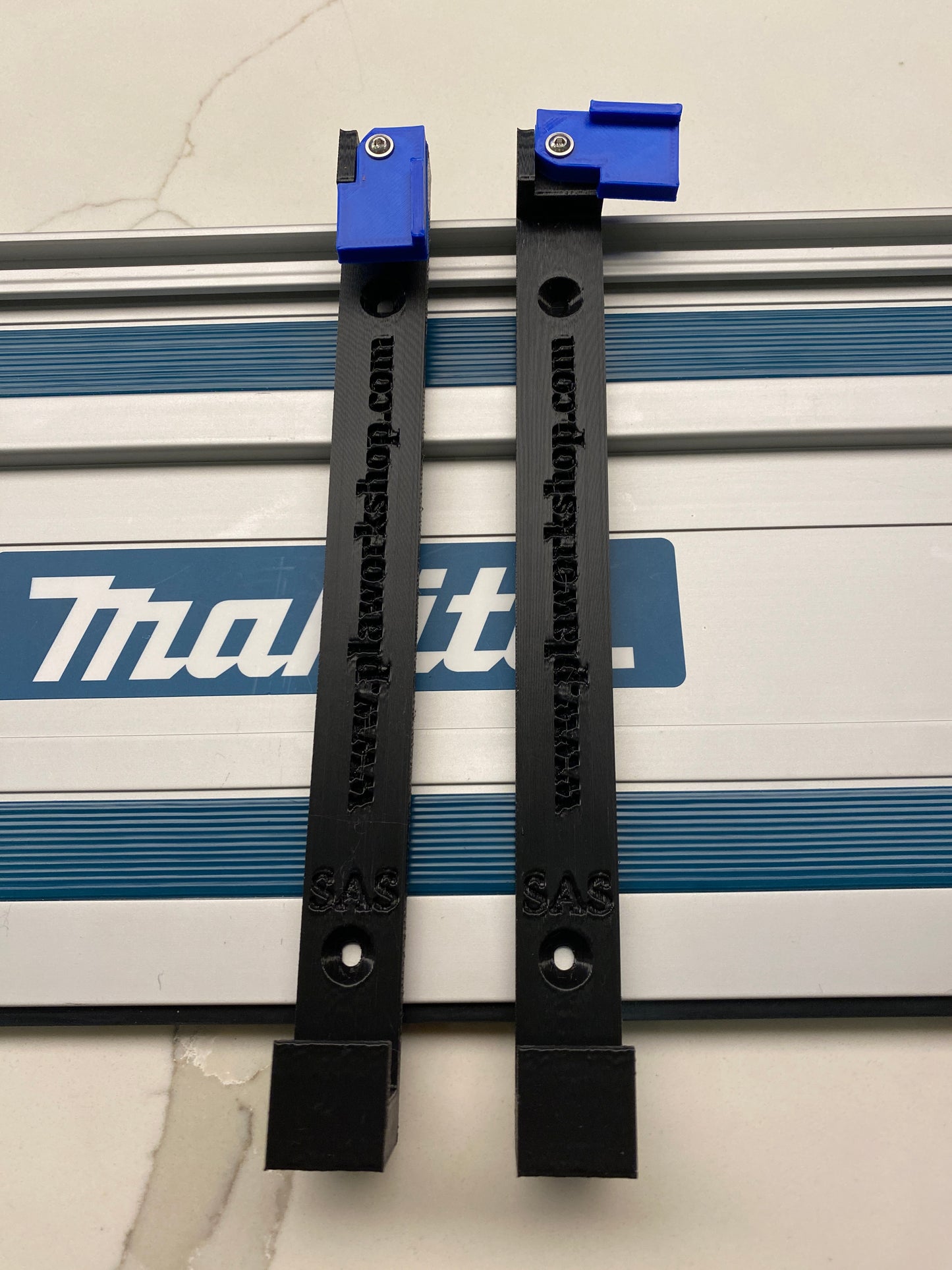 Makita Guide Rail Track Rack / Track Saw Wall Mounting Brackets. 1 PAIR