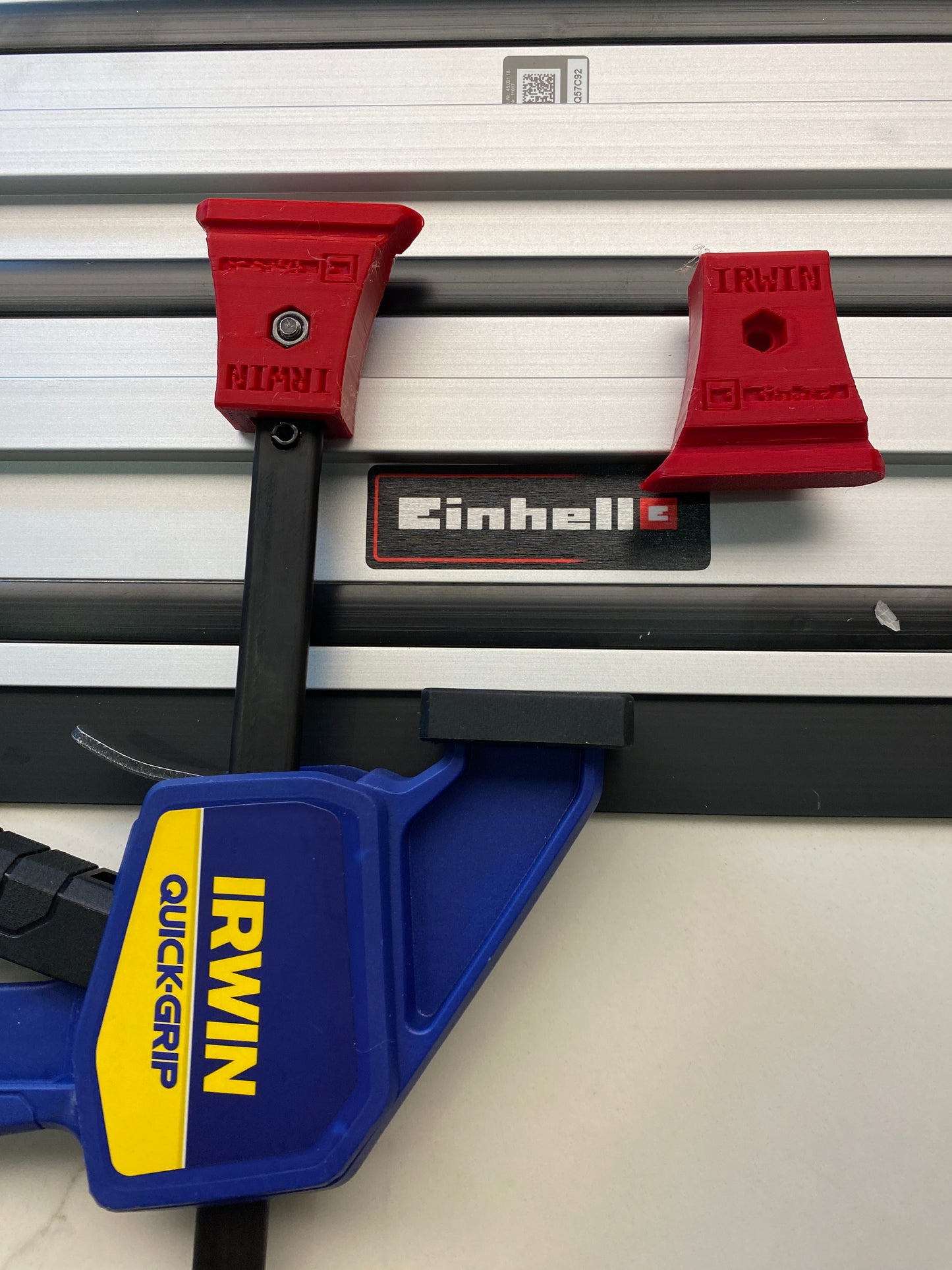 Einhell track Saw guide rail clamp feet (PK 2) - For Irwin Quick Grip