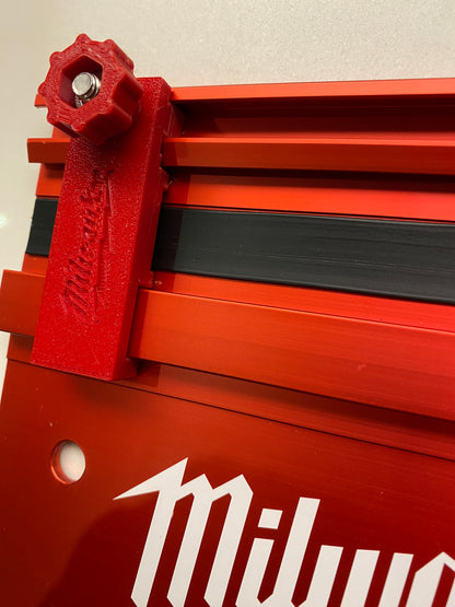 Plunge Stops /Guide Rail Stops / Track Limits / Anti Kickback /  Repetitive Cuts 1 PAIR to fit Milwaukee Guide Rail