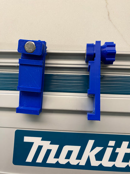 Plunge Stops /Guide Rail Stops / Track Limits / Anti Kickback /  Repetitive Cuts 1 PAIR to fit Makita Guide Rail