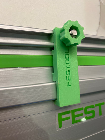 Plunge Stops /Guide Rail Stops / Track Limits / Anti Kickback /  Repetitive Cuts 1 PAIR to fit Festool Guide Rail