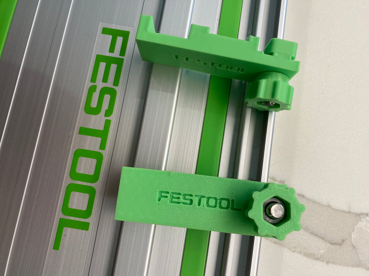 Plunge Stops /Guide Rail Stops / Track Limits / Anti Kickback /  Repetitive Cuts 1 PAIR to fit Festool Guide Rail