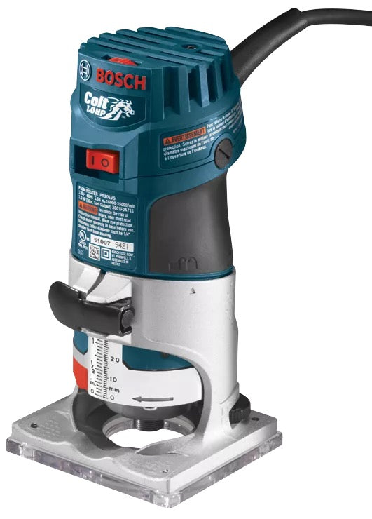 Bosch PR20EVS Trim Router Plunge Base Guide Rail Adapter to Milwaukee Track / Guide Rail